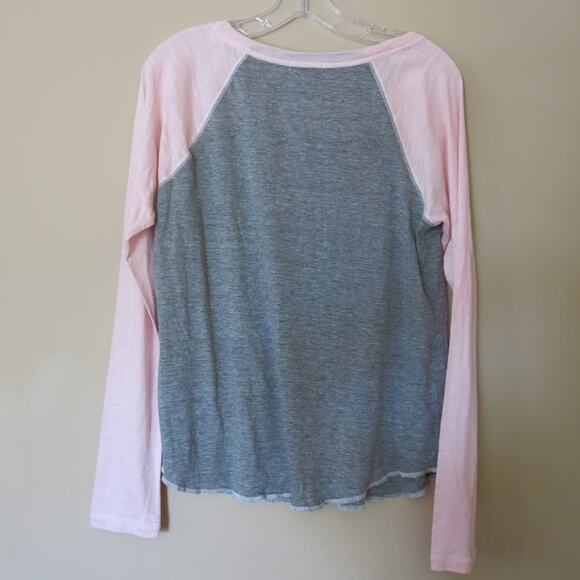 PJ SALVAGE Pajama Top "Great Outdoors" Size M Winter Christmas Reindeer Warm - Picture 3 of 4